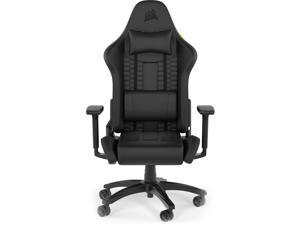 Corsair TC100 RELAXED Gaming Chair  Leatherette  Memory Foam Steel Nylon  Black CF9010050WW