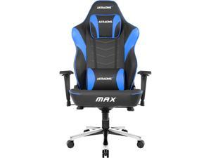 AKRacing Master Series MAX PU Leather Gaming Chair, 4D Adjustable Armrests, 180 Degrees Recline - Black/Blue (AK-MAX-BK/BL) AKRacing Master Series MAX PU Leather Gaming Chair, 4D Adjustable Armrests, 180 Degrees Recline - Black/Blue (AK-MAX-BK/BL)