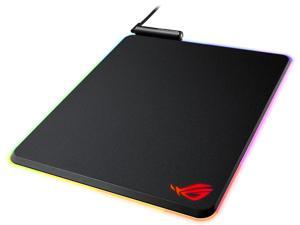ASUS ROG NH02 ROG Balteus RGB Hard Gaming Mouse Pad with Optimized Tracking Surface, 15-zone Individually Customizable Aura Sync Lighting, USB Passthrough, and Non-slip Rubber Base
