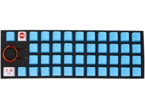 Tai Hao Kdthus018c03bu103 Neon Blue Rubber Keycap Set 18 Newegg Com