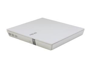 ASUS USB 2.0 White External Slim CD / DVD Re-Writer Mac OS Compatible Model SDRW-08D2S-U