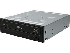 LG Black 16X with Cyberlink Software BD-R 2X BD-RE 16X DVD+R 5X DVD-RAM 12X BD-ROM 4MB Cache SATA Blu-ray Burner WH16NS40K