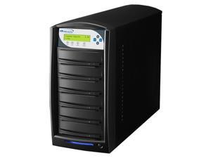 VINPOWER Black 1 to 5 Up to 256MB Buffer Memory SharkCopier DVD CD Disc Duplicator Tower with 320GB Hard Drive Model Shark-S5T-SNY-BK