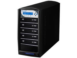 VINPOWER Black 1 to 5 128M Buffer Memory SharkBlu Blu-ray DVD CD Disc Duplicator + 500GB HDD + USB 3.0 CopyConnect Model SharkBlu-S5T-BK