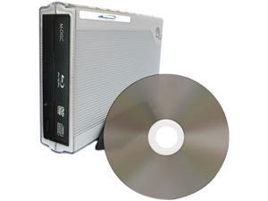 M-Disc External Blu-ray Burner Drives USB 3.0 & M-Disc BD-R - 10 Disc Spindle