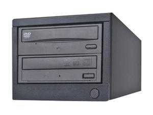 EZ Dupe Black 1 to 1 1-Target DVD/CD Duplicator with LG Drives Model EZD1TDVDLGB