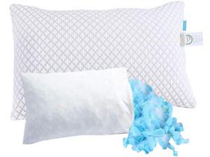 KUNPENG Pillows for Sleeping Shredded Memory Foam Bed Pillows- Cooling Pillow with Washable Cover Suit for All Sleeping Positions Sleepers -Adjustable Pillow - CertiPUR-US KUNPENG Pillows for Sleeping Shredded Memory Foam Bed Pillows- Cooling Pillow with Washable Cover Suit for All Sleeping Positions Sleepers -Adjustable Pillow - CertiPUR-US