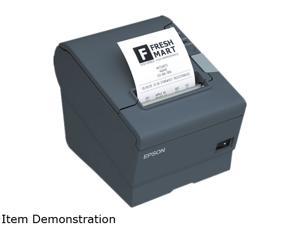 Epson TM-T88V 3" Single-station Thermal Receipt Printer, USB, Powered USB, Black (No Power Supply) - C31CA85A6641