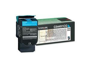 Lexmark C544X1CG Extra High Yield Return Program Toner Cartridge - Cyan Lexmark C544X1CG Extra High Yield Return Program Toner Cartridge - Cyan
