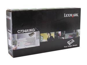 Lexmark C734A1KG Return Program Toner Cartridge - Black Lexmark C734A1KG Return Program Toner Cartridge - Black