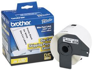 Brother Die-Cut Shipping Labels 2.4" x 3.9" White 300/Roll