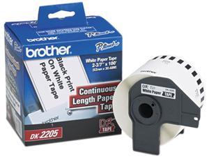 Brother Removable White Paper Tape DK4205