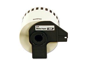 Brother DK4605 2.4 in x 100 ft. (62 mm x 30.4 m) Black on Yellow Removable Continuous Length Paper Tape Brother DK4605 2.4 in x 100 ft. (62 mm x 30.4 m) Black on Yellow Removable Continuous Length Paper Tape