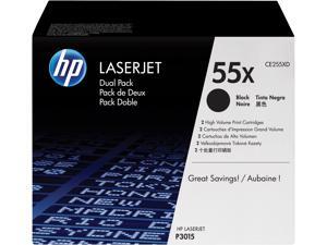 HP 55X High Yield LaserJet Toner Cartridge - Dual Pack - Black HP 55X High Yield LaserJet Toner Cartridge - Dual Pack - Black