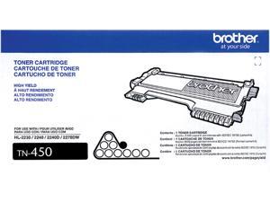 Brother TN450 High Yield Toner Cartridge - 2 Pack - Black Brother TN450 High Yield Toner Cartridge - 2 Pack - Black