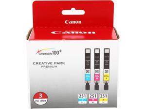 Canon CLI-251 XL High Yield Ink Cartridge - Combo Pack - Cyan/Magenta/Yellow Canon CLI-251 XL High Yield Ink Cartridge - Combo Pack - Cyan/Magenta/Yellow