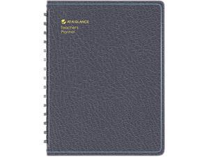 AT-A-GLANCE 80-155-05 Recycled Undated Teacher's Planner,Black, 8 1/4" x 10 7/8"
