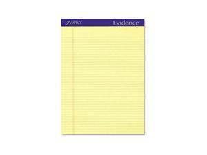 Ampad 20-222 Evidence Perf Top, Narrow Rule, Ltr, Canary, 50-Sheet Pads, Dozen Ampad 20-222 Evidence Perf Top, Narrow Rule, Ltr, Canary, 50-Sheet Pads, Dozen
