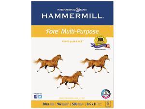 Hammermill Fore MP Multipurpose Paper, 96 Brightness, 20lb, 8-1/2x11, White, 5000/Carton