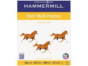 Hammermill Fore MP Multipurpose Paper - Letter - 8 1/2" x 11" - 24 lb Basis Weight - 5000 / Carton - White  HAM103283