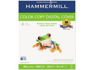 Hammermill 12002-3 Color Copy Digital Cover Stock, 80 lbs., 8-1/2 x 11, White, 250 Sheets