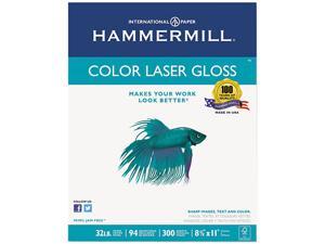 Hammermill 16311-0 Color Laser Gloss Paper, 94 Brightness, 32lb, 8-1/2 x 11, White, 300 Sheets/Pack Hammermill 16311-0 Color Laser Gloss Paper, 94 Brightness, 32lb, 8-1/2 x 11, White, 300 Sheets/Pack