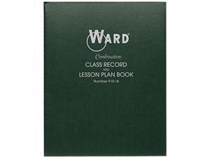 Ward 910-18 Combination Record & Plan Book, 9-10 Weeks, 8 Periods/Day, 11 x 8-1/2 Ward 910-18 Combination Record & Plan Book, 9-10 Weeks, 8 Periods/Day, 11 x 8-1/2