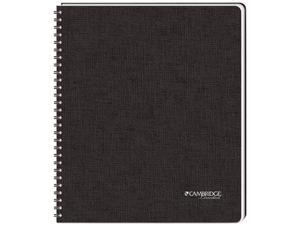 Mead 06100 Cambridge Black Hardbound Subject Notebook, Lgl Rule,96-Sheet Pad