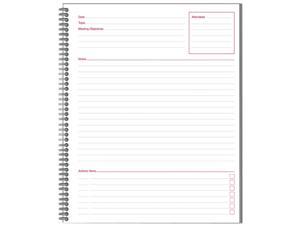 Mead 06132 Cambridge Limited Meeting Notebook, 11 x 8 1/2, 80 Ruled Sheets