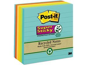 Post-it Notes Super Sticky 675-6SSNRP Farmer's Market Super Sticky Notes, Lined, 4 x 4, 6 90-Sheet Pads/Pack
