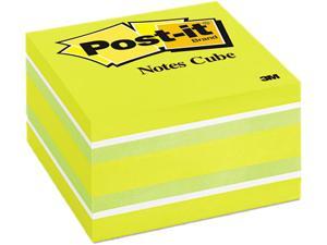 Post-it Notes 2056-RC Cube, 3 x 3, Ribbon Candy, 470 Sheets