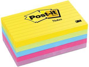Post-it Notes 635-5AU Ultra Color Notes, 3 x 5, Lined, Five Colors, 5 100-Sheets Pads/Pack Post-it Notes 635-5AU Ultra Color Notes, 3 x 5, Lined, Five Colors, 5 100-Sheets Pads/Pack