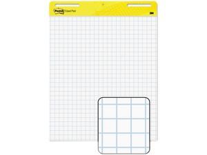 Post-it Easel Pads 560 Self-Stick Easel Pads, Quad Rule, 25 x 30, White, 2 30-Sheet Pads/Carton