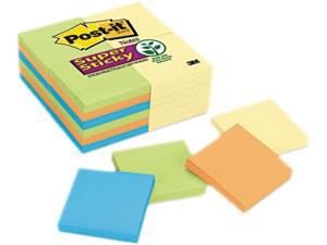 Post-it Notes Super Sticky 654-24SSCYN Office Pack, 3 x 3, Four Colors, 24 90-Sheet Pads/Pack Post-it Notes Super Sticky 654-24SSCYN Office Pack, 3 x 3, Four Colors, 24 90-Sheet Pads/Pack