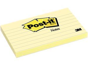 Post-it Notes 635-YW Original Notes, 3 x 5, Lined, Canary Yellow, 12 100-Sheet Pads/Pack Post-it Notes 635-YW Original Notes, 3 x 5, Lined, Canary Yellow, 12 100-Sheet Pads/Pack