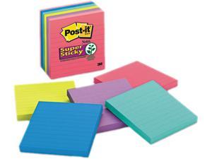 Post-it Notes Super Sticky 660-SSGRID Grid Notes, 4 x 6, White with Blue  Grid, 6 50-Sheet Pads/Pack 