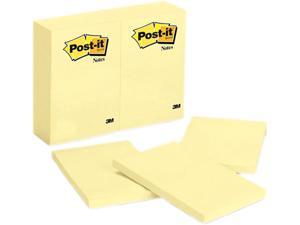 Post-it Notes 659-YW Original Notes, 4 x 6, Canary Yellow, 12 100-Sheet Pads/Pack