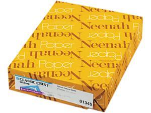 Neenah Paper 01345 Classic Crest Stationery Writing Paper, 24-lb, 8-1/2 x 11, Natural White, 500/Rm Neenah Paper 01345 Classic Crest Stationery Writing Paper, 24-lb, 8-1/2 x 11, Natural White, 500/Rm