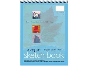 Pacon 103207 Artist's Sketch Book, Unruled, 80lb, 9 x 12, White, 30 Sheets/Pad Pacon 103207 Artist's Sketch Book, Unruled, 80lb, 9 x 12, White, 30 Sheets/Pad