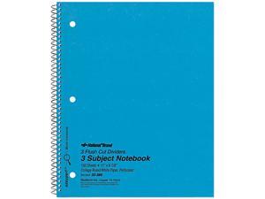 National Brand 33386 3-Subject Wirebound Notebook, College Rule, Letter, WE, 150 Sheets/Pad National Brand 33386 3-Subject Wirebound Notebook, College Rule, Letter, WE, 150 Sheets/Pad