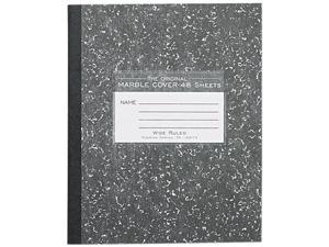 Roaring Spring 77333 Marble Cover Composition Book, Wide Rule, 8-1/2 x 7, 48 Pages