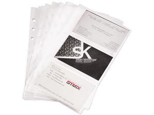 Samsill 81079 Business Card Binder Refill Pages, Six 2 x 3 1/2 Cards per Page, Clear, 10 Pages Samsill 81079 Business Card Binder Refill Pages, Six 2 x 3 1/2 Cards per Page, Clear, 10 Pages