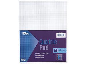 Tops 33061 Quadrille Pads, 6 Squares/inch, 8-1/2 x 11, White, 50 Sheets/Pad Tops 33061 Quadrille Pads, 6 Squares/inch, 8-1/2 x 11, White, 50 Sheets/Pad