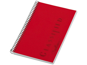 Tops 73505 Notebook w/Red Cover, Narrow Rule, 5-1/2 x 8-1/2, White, 100 Sheets/Pad