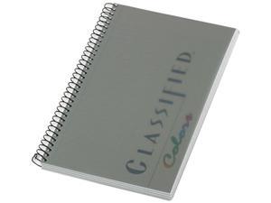 Tops 73507 Notebook w/Graphite Cover, Narrow Rule, 5-1/2 x 8-1/2, White, 100 Sheets/Pad