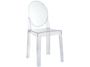 2X Ghost Chair Victoria Style Transparent Oval Clear Dining Room Chair Soild Furgle 2X Ghost Chair Victoria Style Transparent Oval Clear Dining Room Chair Soild Furgle