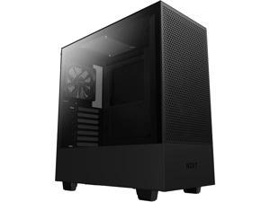 NZXT H510 Flow Matte Black - Compact ATX PC Gaming Case - Tempered Glass - Enhanced Cable Management - Water-Cooling Ready