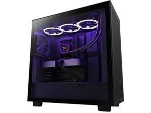 NZXT H7 Flow Black - Mid-Tower Airflow PC Gaming Case - Tempered Glass - Enhanced Cable Management - Water-Cooling Ready
