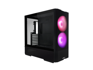 LIAN LI LANCOOL 207 Compact ATX RGB Gaming Computer Case, Tower Chassis w/ 2x140mm  ARGB,2x120mm PWM Fans Pre-Installed, reinventing ATX Layout / Tempered Glass Side Panel (Black) --- LANCOOL 207RX