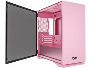 darkFlash Micro ATX Mini ITX Tower MicroATX Computer Case with Door Opening Tempered Glass Side Panel (DLM22 Pink) darkFlash Micro ATX Mini ITX Tower MicroATX Computer Case with Door Opening Tempered Glass Side Panel (DLM22 Pink)